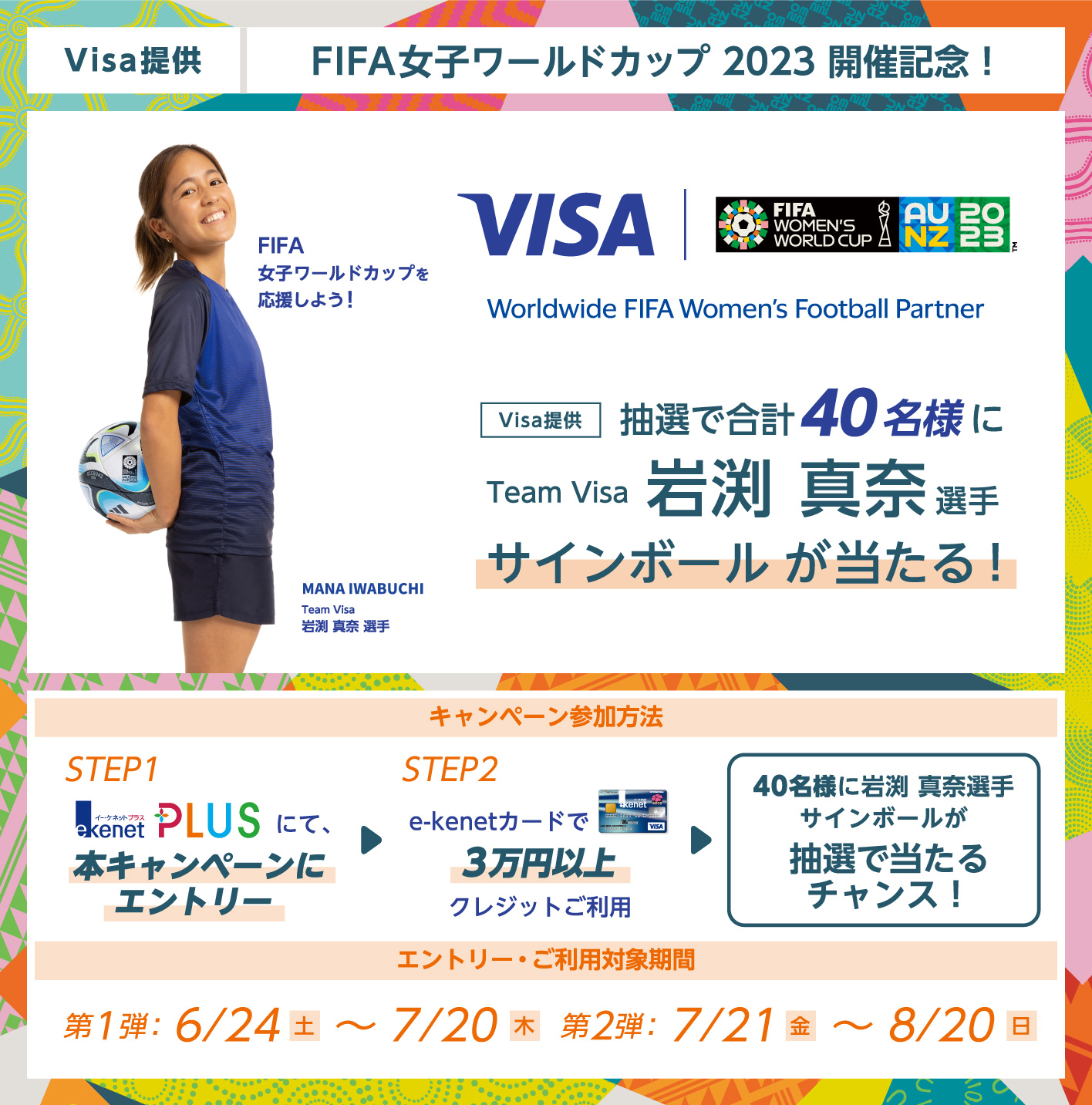 FIFA女子ワールドカップ 2023 開催記念!ご利用キャンペーン